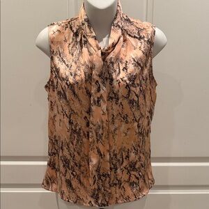 Tahiti Sleeveless Snake Print Blouse